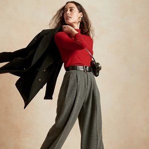 Banana Republic Ribbed Mock-Neck T-Shirt